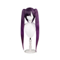 【Ready For Ship】DokiDoki Game Genshin Impact Mona Cosplay Wig / Accessories / Earring Long Purple Hair