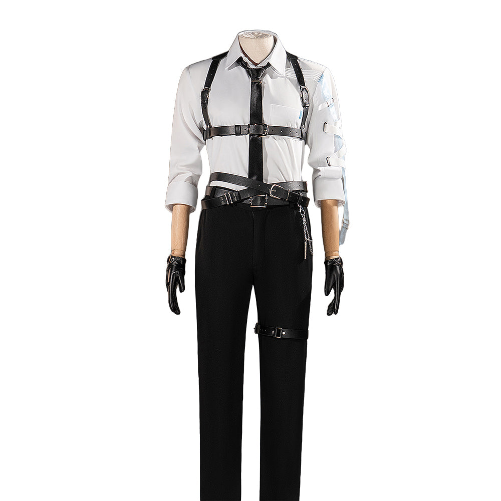 【Partially Ready For Ship】【Size XS-2XL】DokiDoki-R Game Love and Deepspace Cosplay Rafayel / Xavier / Zayne / Sylus / Caleb Total Lockdown Shirt Suit Belt Set Precise Control