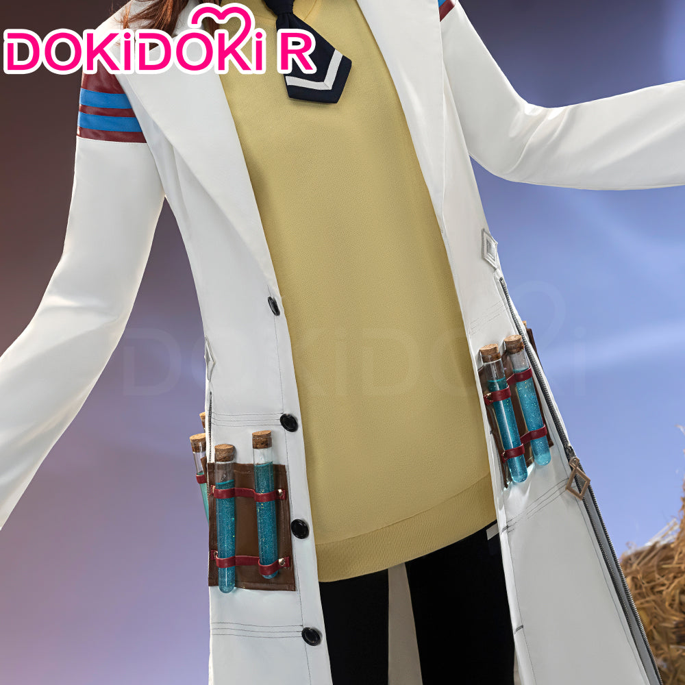 【Size XS-3XL】Dokidoki-R Anime Cosplay White Coat With Sweater Costume Cute