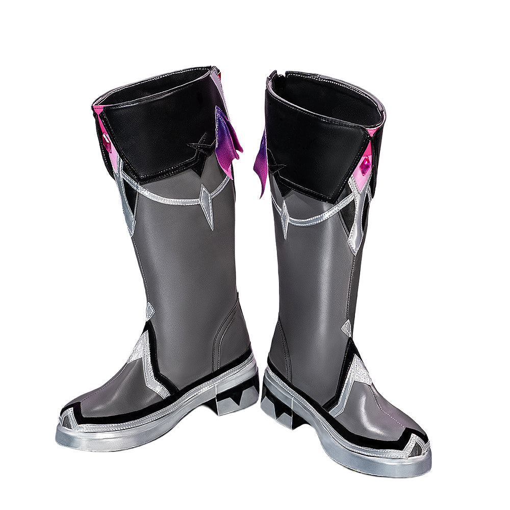 DokiDoki Game Genshin Impact Cosplay Durin Shoes Song of the Welkin Moon Black / Grey