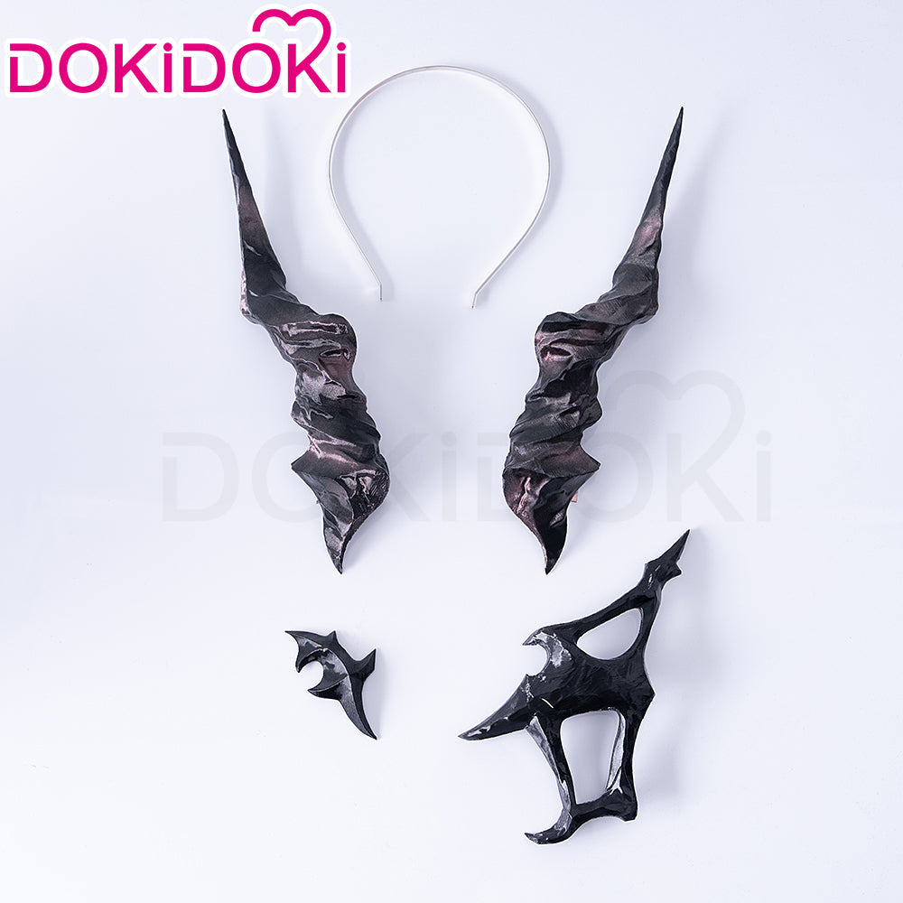 【Partially In Stock】DokiDoki Game Love And Deepspace Cosplay Protagonist Main Character / Sylus Prop Horns Abyssal Shadow Headwear Abysm Sovereign Companion Headwear