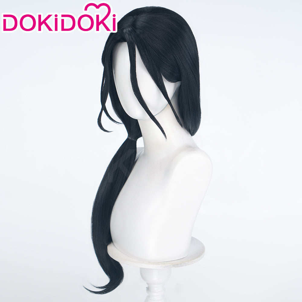 DokiDoki Manga Anime Witch Hat Atelier Cosplay Easthies Wig Long Black Hair Ponytail