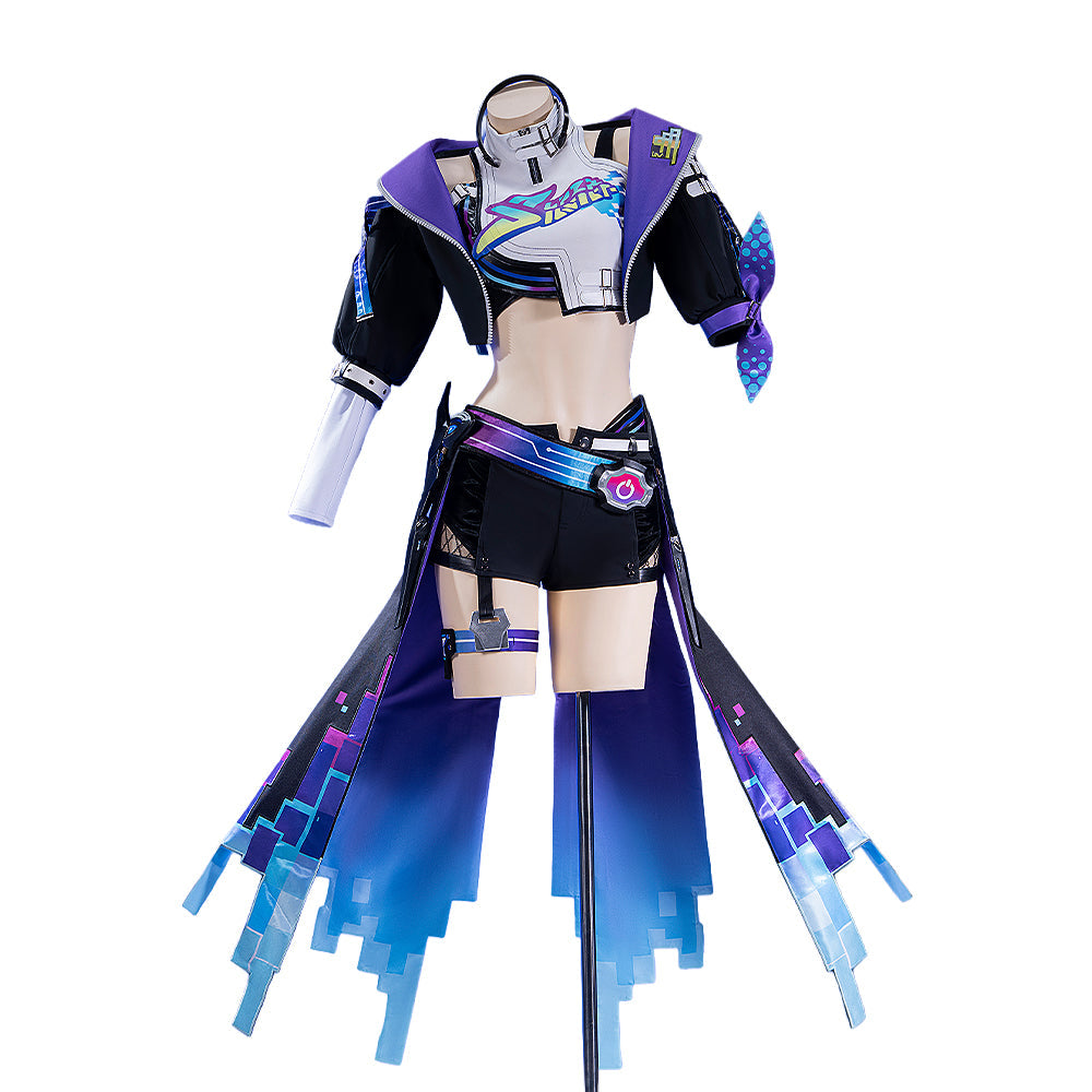 【In Stock】【Size XS-3XL】DokiDoki-R Game Honkai: Star Rail Cosplay Silver Wolf Costume LV.999 SP Planarcadia