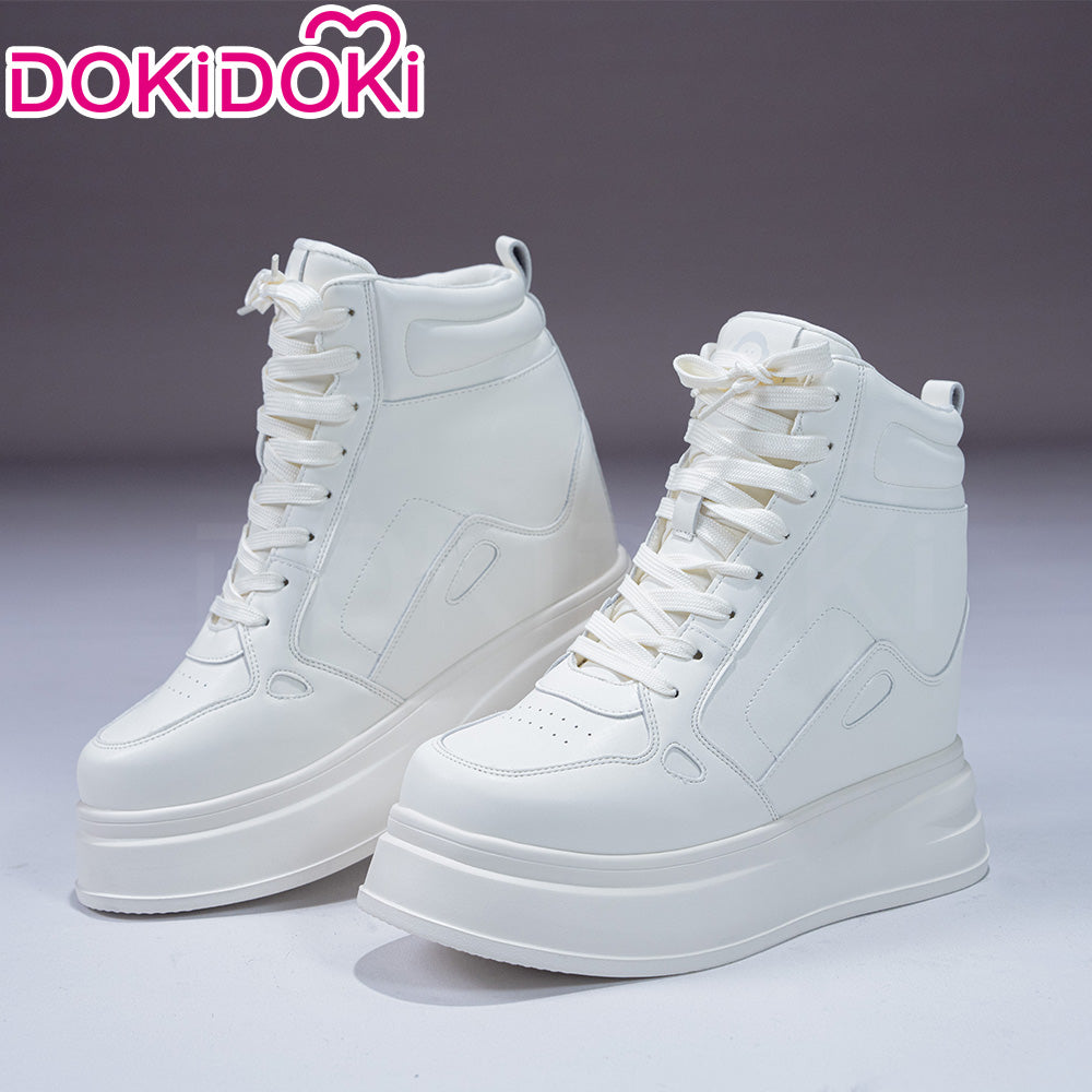 【12CM】DokiDoki Height Increasing Shoes / Elevator Shoes White Thick-Soled