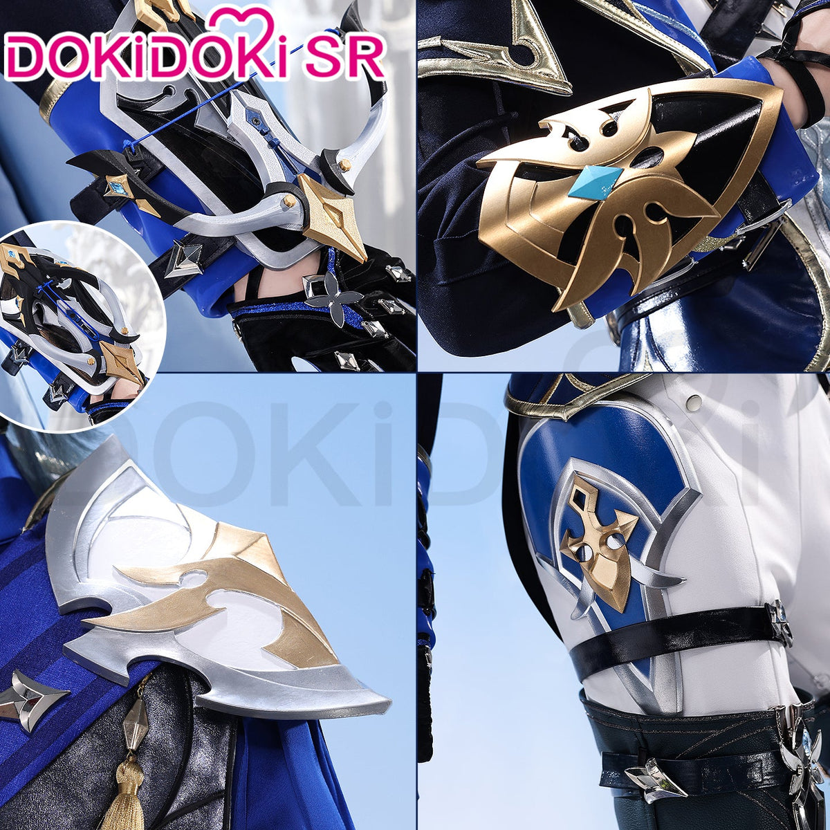 【Size S-2XL】DokiDoki-SR Game Genshin Impact Cosplay Lohen Costume