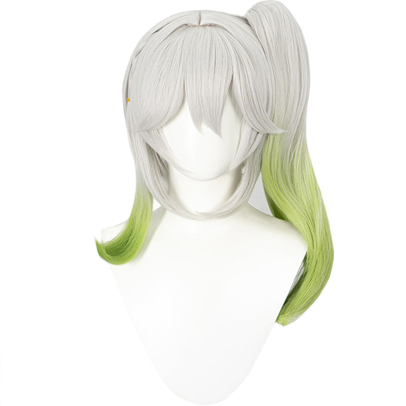 【Ready For Ship】DokiDoki Game Genshin Impact Sumeru Cosplay Kusanari Cosplay Wig Nahida Silver Green