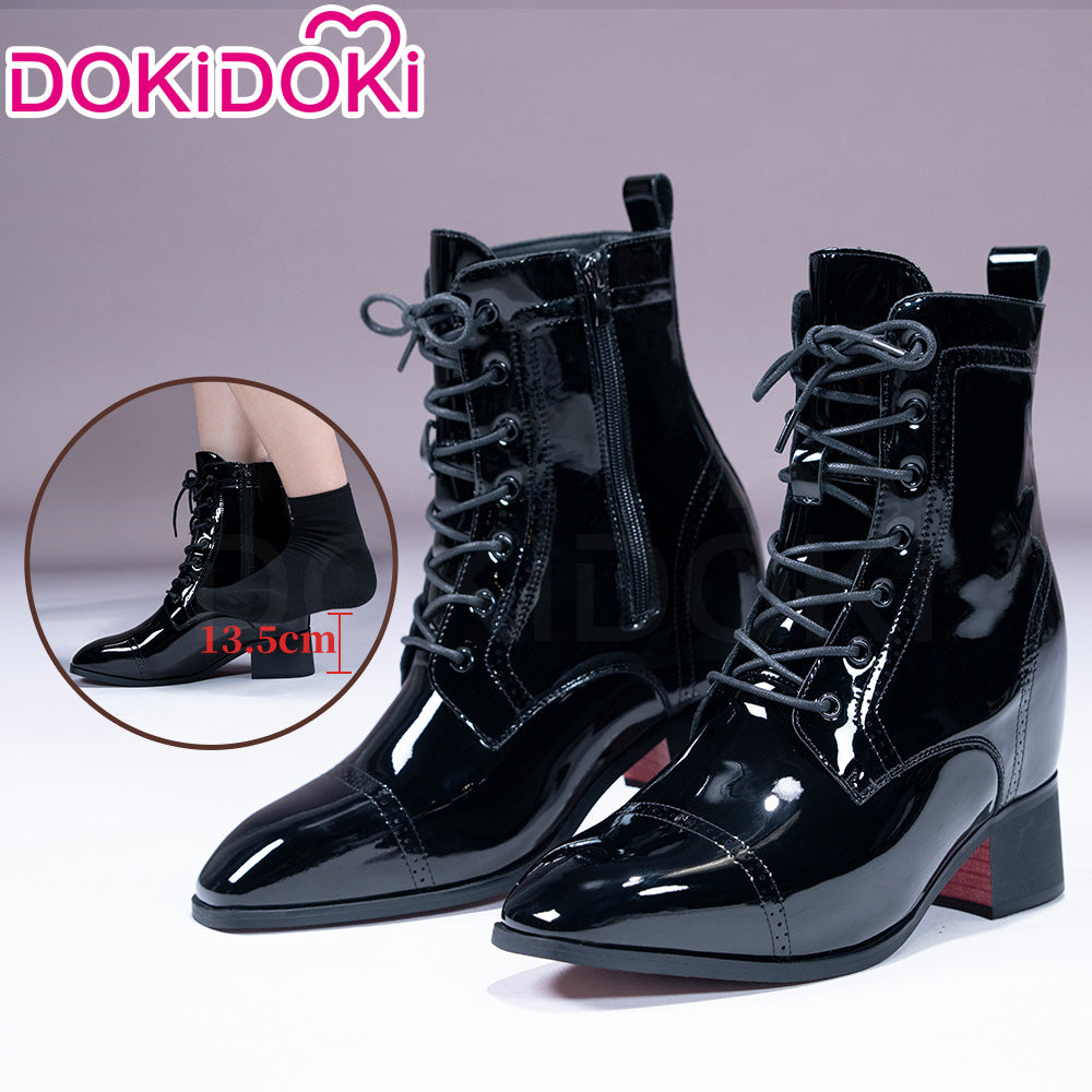 【13.5CM】DokiDoki Height Increasing Shoes / Elevator Shoes Red Sole Bottom Leather Shoes