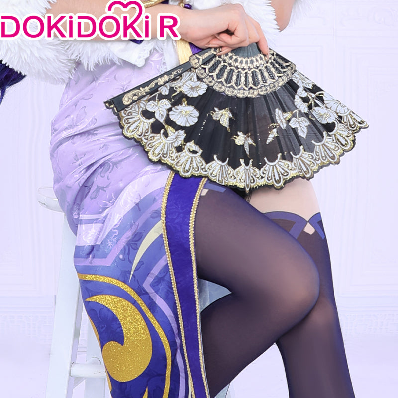 DokiDoki-R Game Genshin Impact Cosplay Raiden Shogun Baal / Keqing Cheongsam Costume  Ke Qing
