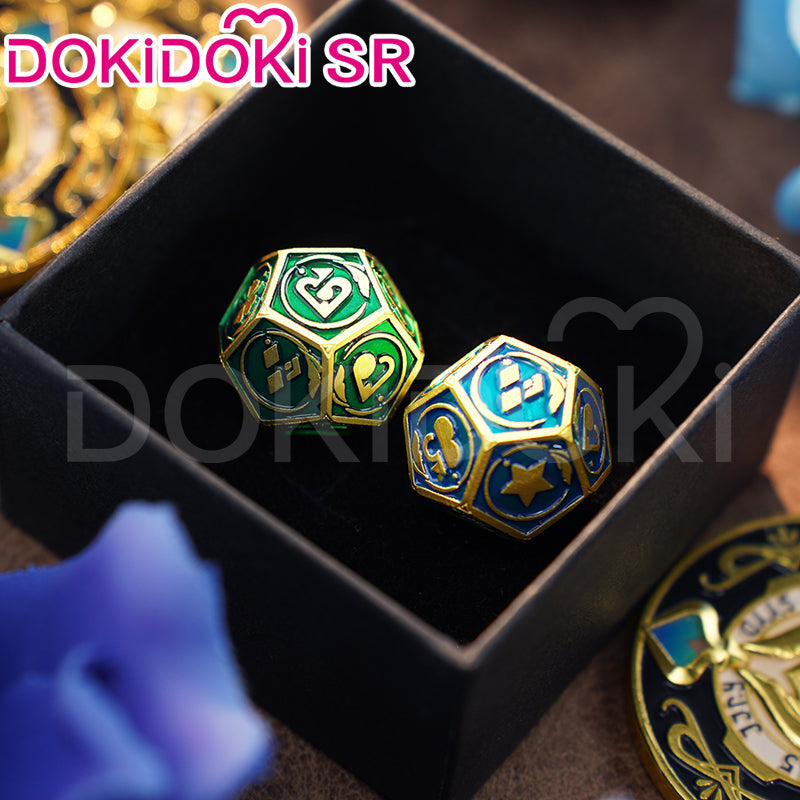 【Ready For Ship】DokiDoki Game Honkai: Star Rail Cosplay Aventurine Bargaining Chip Props Accessory Coin / Dice