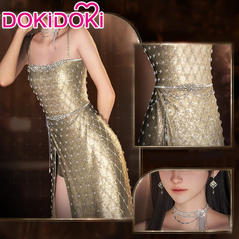 【POLL】$5 Deposit =10% OFF Coupon Love And Deepspace Cosplay Protagonist MC Brandied Cherry / Satin Blue Reverie / Shimmering Whispers / Deepest Night / A Heart's Promise Costume DokiDoki