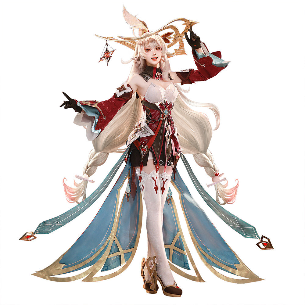 【Size S-3XL】DokiDoki-SR Game Genshin Impact Cosplay Alice Costume Song of the Welkin Moon “ A ” Nod Krai