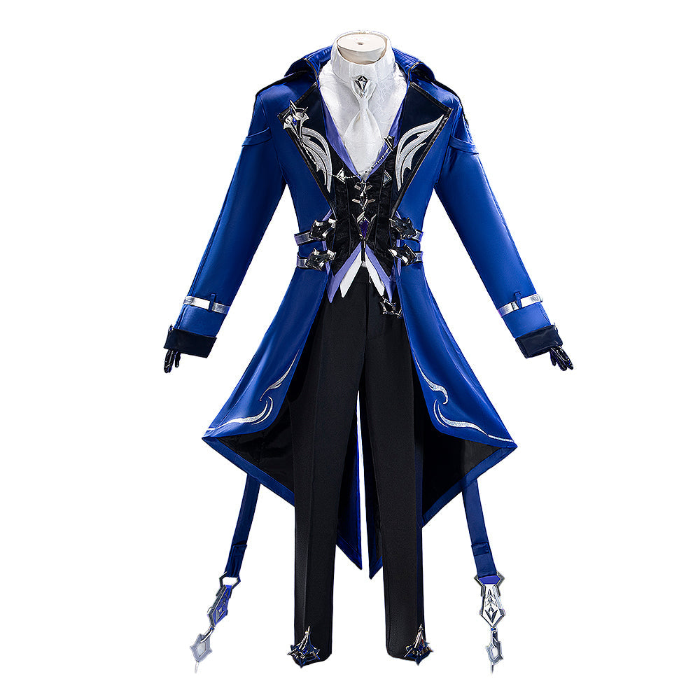 【Partial Ready For Ship】【Glowing】【Size S-3XL】DokiDoki-R Game Genshin Impact x FES Cosplay Flins Costume Song of the Welkin Moon Kyryll Chudomirovich Flins Nod Krai