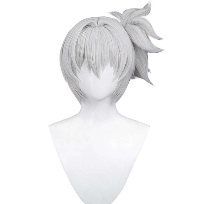 【White Ver Ready For Ship】DokiDoki Game Zenless Zone Zero Cosplay Soldier 11 Cosplay Wig Short Silver