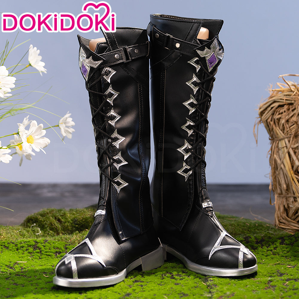 DokiDoki Game Genshin Impact Cosplay Flins Shoes Kyryll Chudomirovich Flins Song of the Welkin Moon