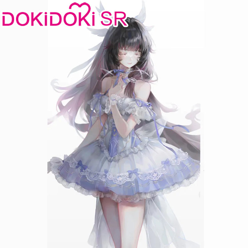 【Poll】$5 Deposit =10% off Coupon DokiDoki-SR Game Genshin Impact Cosplay Columbina Costume Doujin Ribbon Angel