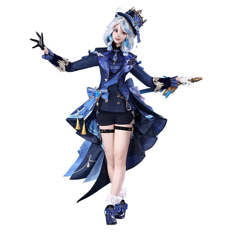 【US/EU LOCAL SHIPPING】【Size S-2XL】DokiDoki-SR Game Genshin Impact Cosplay Fontaine Furina Costume Dark Furina Focalors