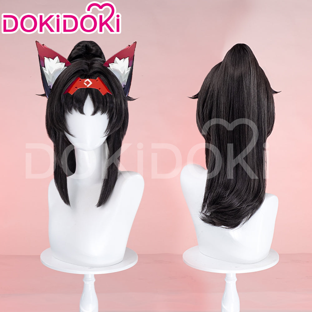 【Ready For Ship】DokiDoki Game Zenless Zone Zero Cosplay Nekomiya Mana Wig / Ears / Tattoo Nekomata