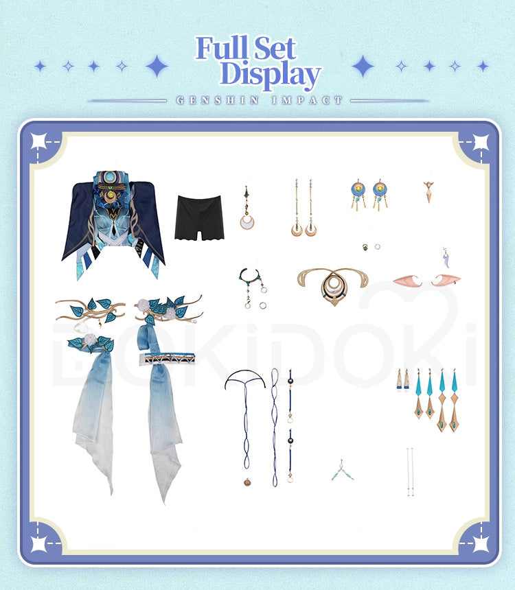 【Partially Ready For Ship】【Size XS-2XL】DokiDoki-R Game Genshin Impact Cosplay Lauma Costume Song of the Welkin Moon Nod Krai Halloween