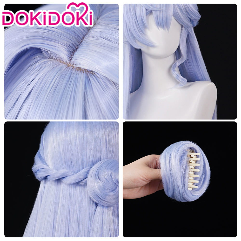 DokiDoki Game Honkai: Star Rail Cosplay Robin Wig Long Curly Purple Hair