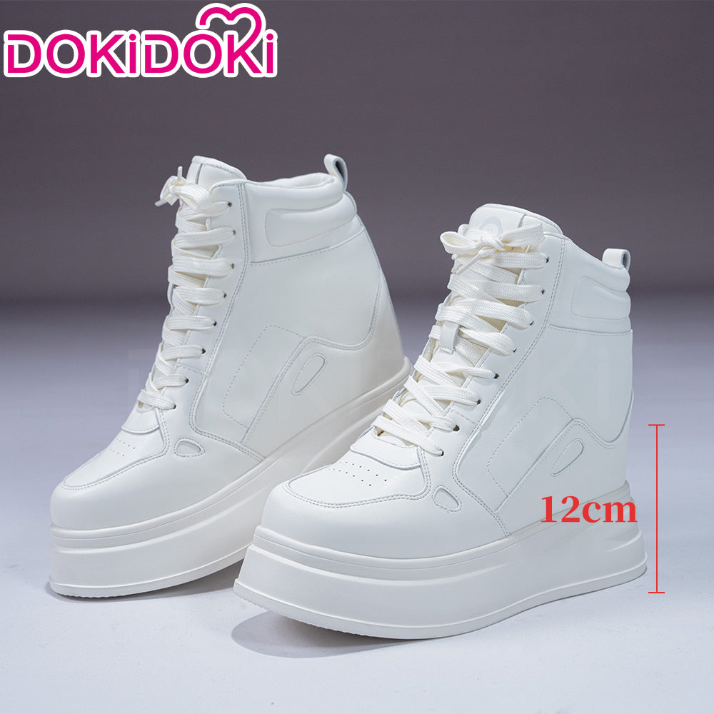 【12CM】DokiDoki Height Increasing Shoes / Elevator Shoes White Thick-Soled