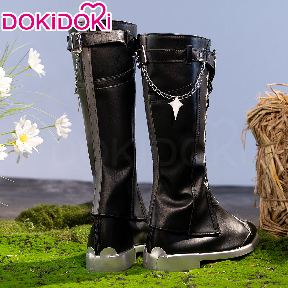 DokiDoki Game Genshin Impact Cosplay Flins Shoes Kyryll Chudomirovich Flins Song of the Welkin Moon