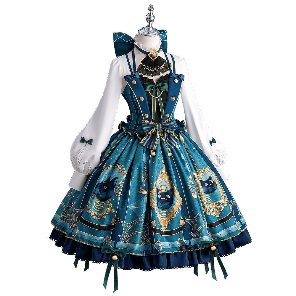 【In Stock】【Size S-2XL】DokiDoki-R Game Genshin Impact Cosplay Lynette Costume Seoul Cafe Collab