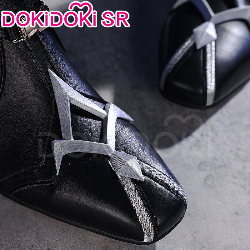 【Long Ver Ready For Ship】DokiDoki-SR Game Genshin Impact Cosplay Flins Shoes Short / Long Boots