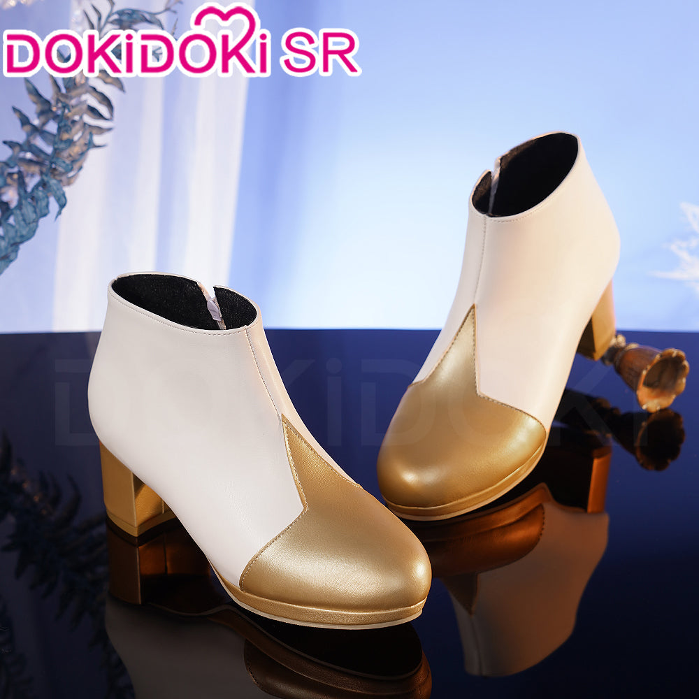 【Ready For Ship】【7 Diffrent Lights】【Short Ver. Shoes Last Batch】DokiDoki-SSR Game Genshin Impact Traveler Lumine Cosplay Costume Ying /Shoes
