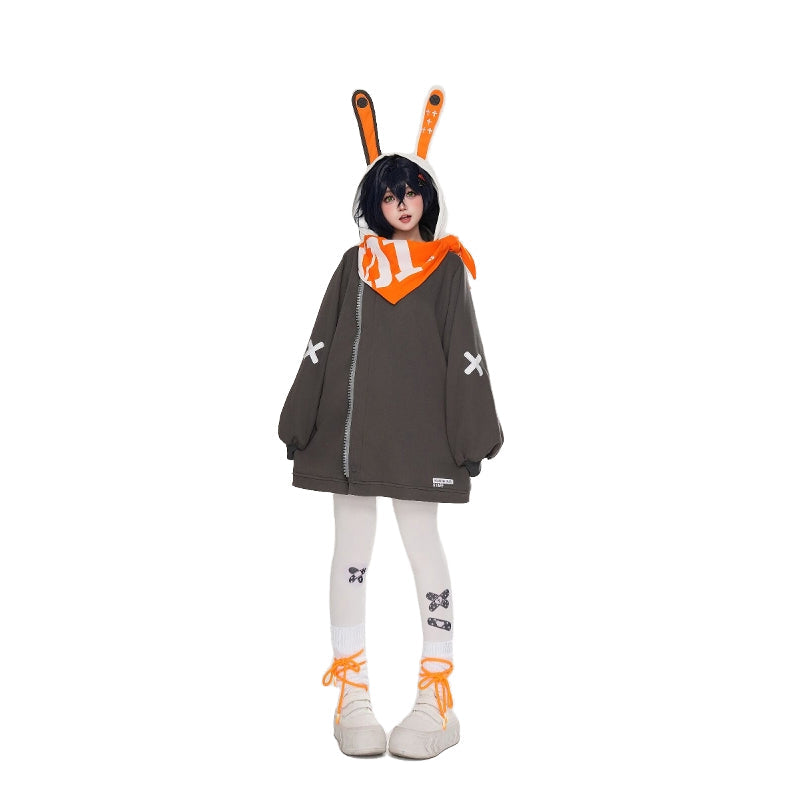 【Size S-2XL】DokiDoki-R Game Zenless Zone Zero Cosplay Bangboo Eous / Sharkboo Costume / Pnats Doujin Hoodie Coat Padded Jacket ZZZ Casual Wear