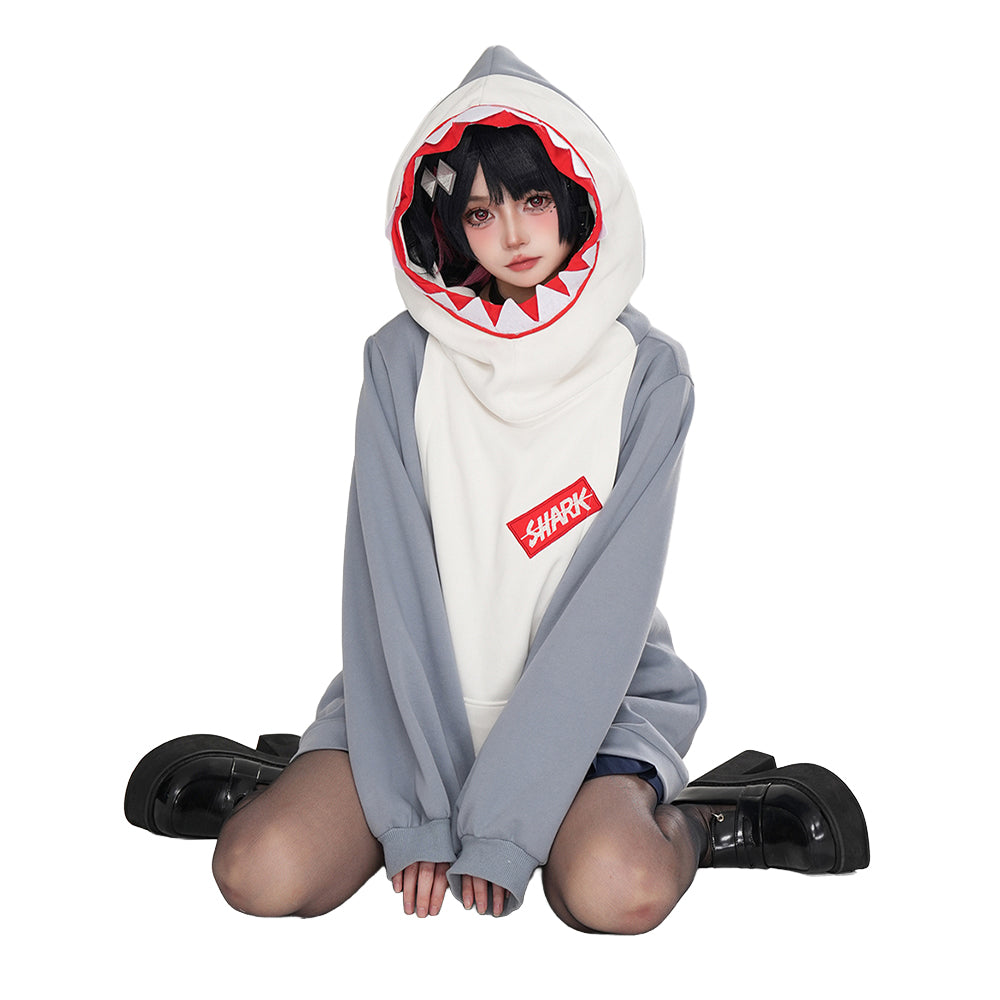 【Size S-2XL】DokiDoki-R Game Zenless Zone Zero Cosplay Bangboo Eous / Sharkboo Costume / Pnats Doujin Hoodie Coat Padded Jacket ZZZ Casual Wear