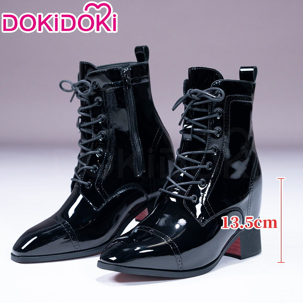 【13.5CM】DokiDoki Height Increasing Shoes / Elevator Shoes Red Sole Bottom Leather Shoes