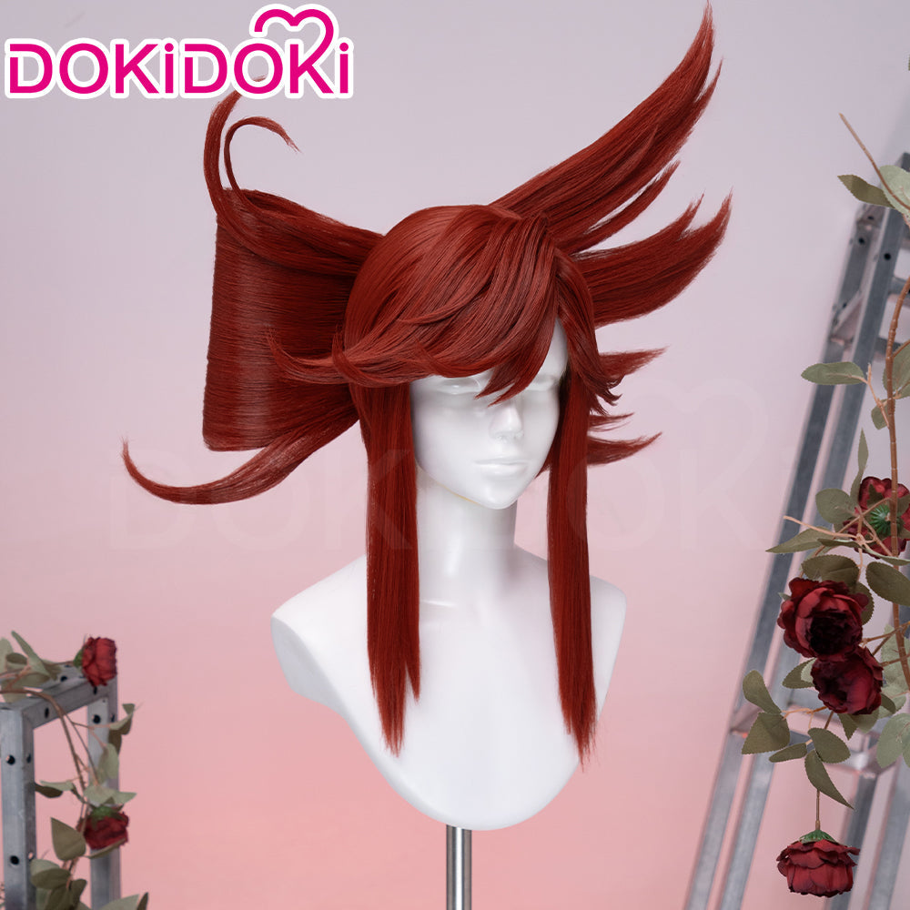 【Ready For Ship】DokiDoki Anime GACHIAKUTA Cosplay Riyo Reaper Wig Long Red Hair Fishtail Braid
