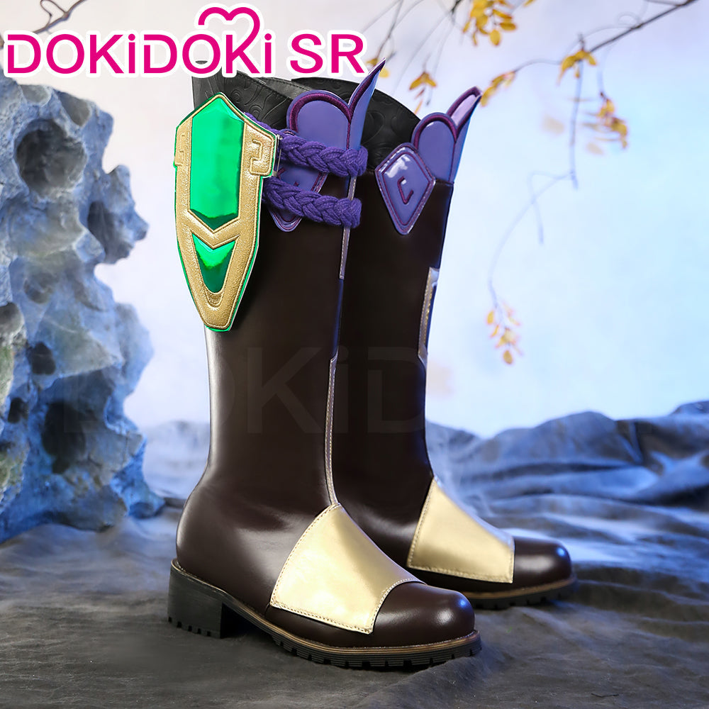 【Costume Ready For Ship】【Size S-2XL】DokiDoki-SR Game Genshin Impact  Cosplay Xiao Halloween Costume Men / Shoes