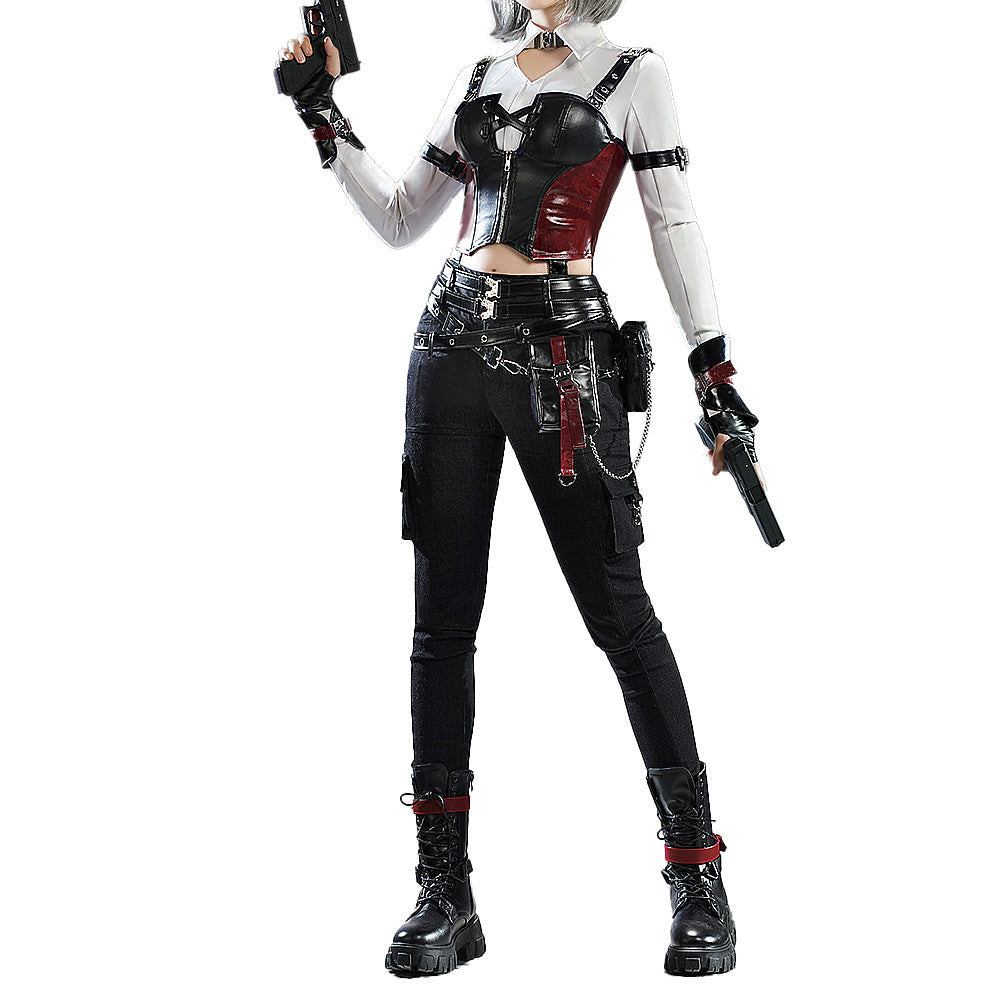 【Partially Ready For Ship】【Shoes Last Batch】DokiDoki-SR Game Love and Deepspace Cosplay Protagonist Costume Deepspace deep space Hunter Outfit / Shoes Halloween