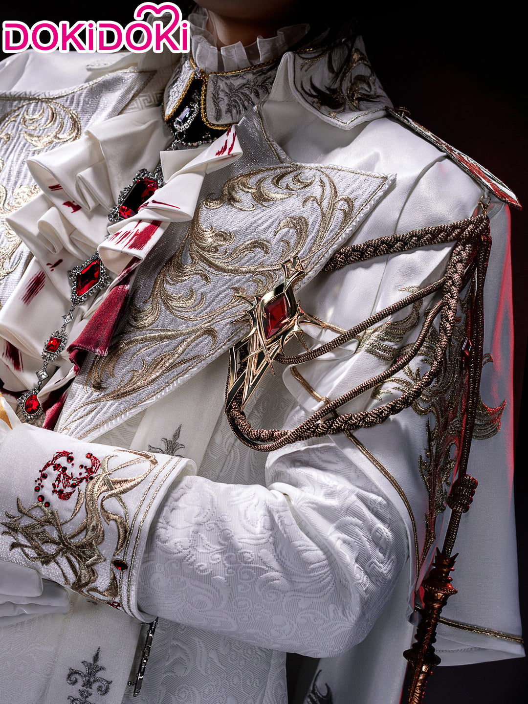 【Confirmed】$5 Deposit = 10% off Coupon DokiDoki Game Love And Deepspace Cosplay Sylus Crimson Departure /  Crimson Rapture Protagonist MC Silverwing Fiend Costume Crimson Feast