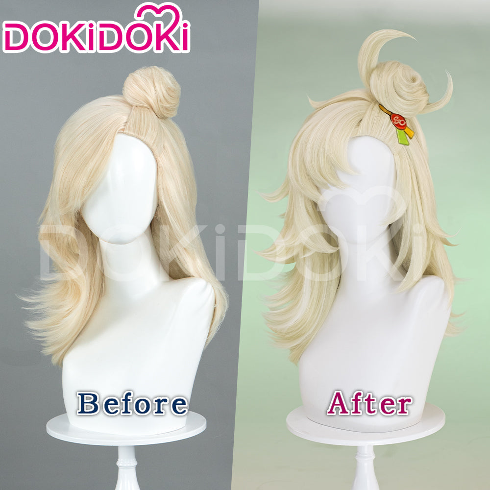 【Ready For Ship】DokiDoki Game Zenless Zone Zero Cosplay Piper Wheel Wig Yellow Hair ZZZ