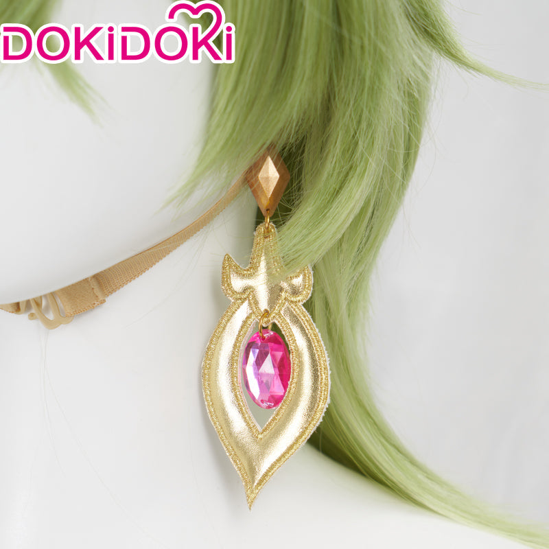【Normal Ver Ready For Ship】DokiDoki Game Genshin Impact Wig Cosplay Collei Sumeru Headwear Green