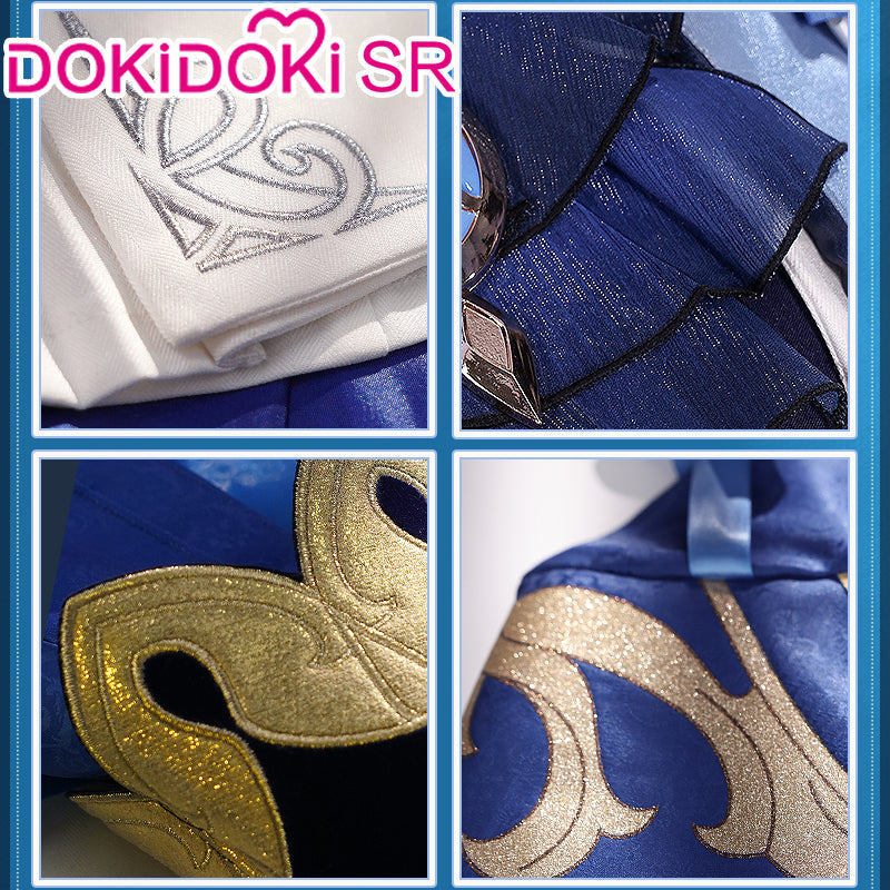 【Ready For Ship】【Size S-2XL】DokiDoki-SR Game Genshin Impact Cosplay Fontaine Furina Costume Dark Furina Focalors Halloween