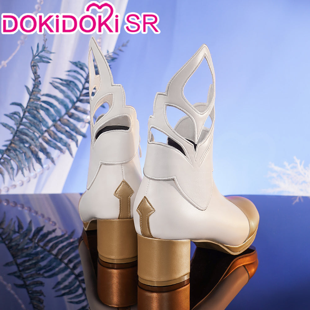 【Ready For Ship】【7 Diffrent Lights】【Short Ver. Shoes Last Batch】DokiDoki-SSR Game Genshin Impact Traveler Lumine Cosplay Costume Ying /Shoes