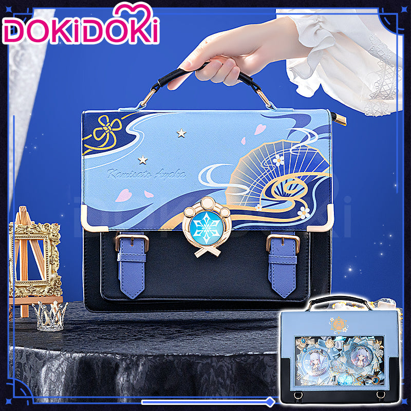 【In Stock】DokiDoki Game Genshin Impact Cosplay Kamisato Ayaka Itabag Bag Doujin Ita Bag