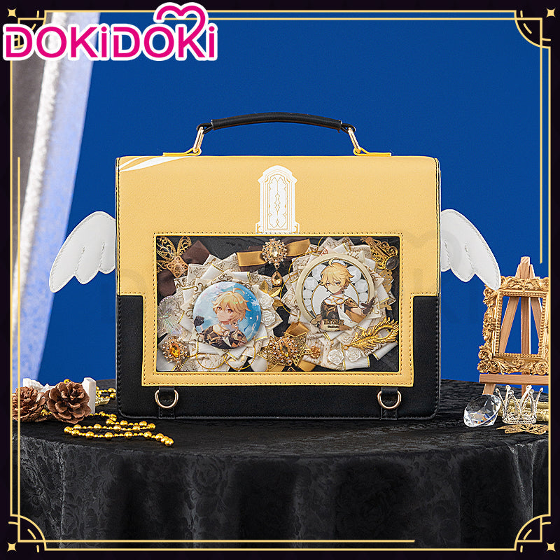 DokiDoki Game Genshin Impact Cosplay Aether Itabag Bag Doujin Ita Bag / Badge Holder