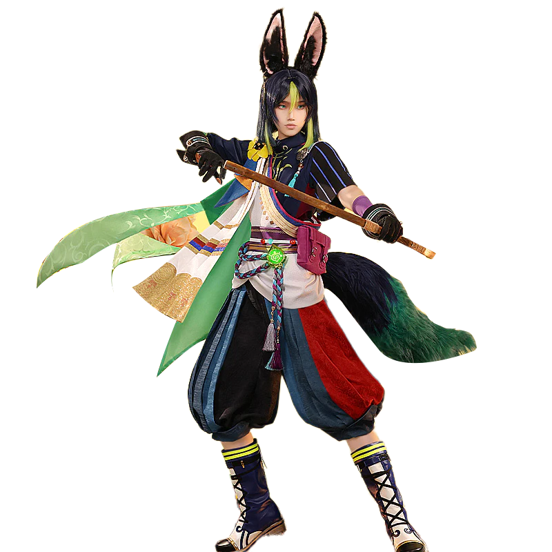 【US Local Shipping】DokiDoki-SR Game Genshin Impact Cosplay Tighnari Costume Dendro Sumeru / Shoes