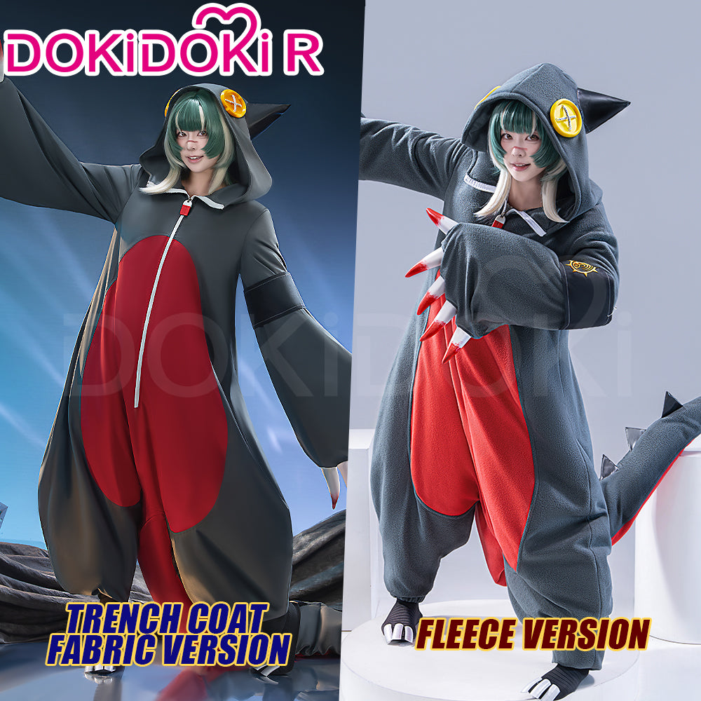 【Partially Ready For Ship】【Size S-3XL】DokiDoki-R Anime GACHIAKUTA Cosplay Guita Costume Cute Pajamas With Shoes Fleece / Trench Coat Fabric Version Halloween