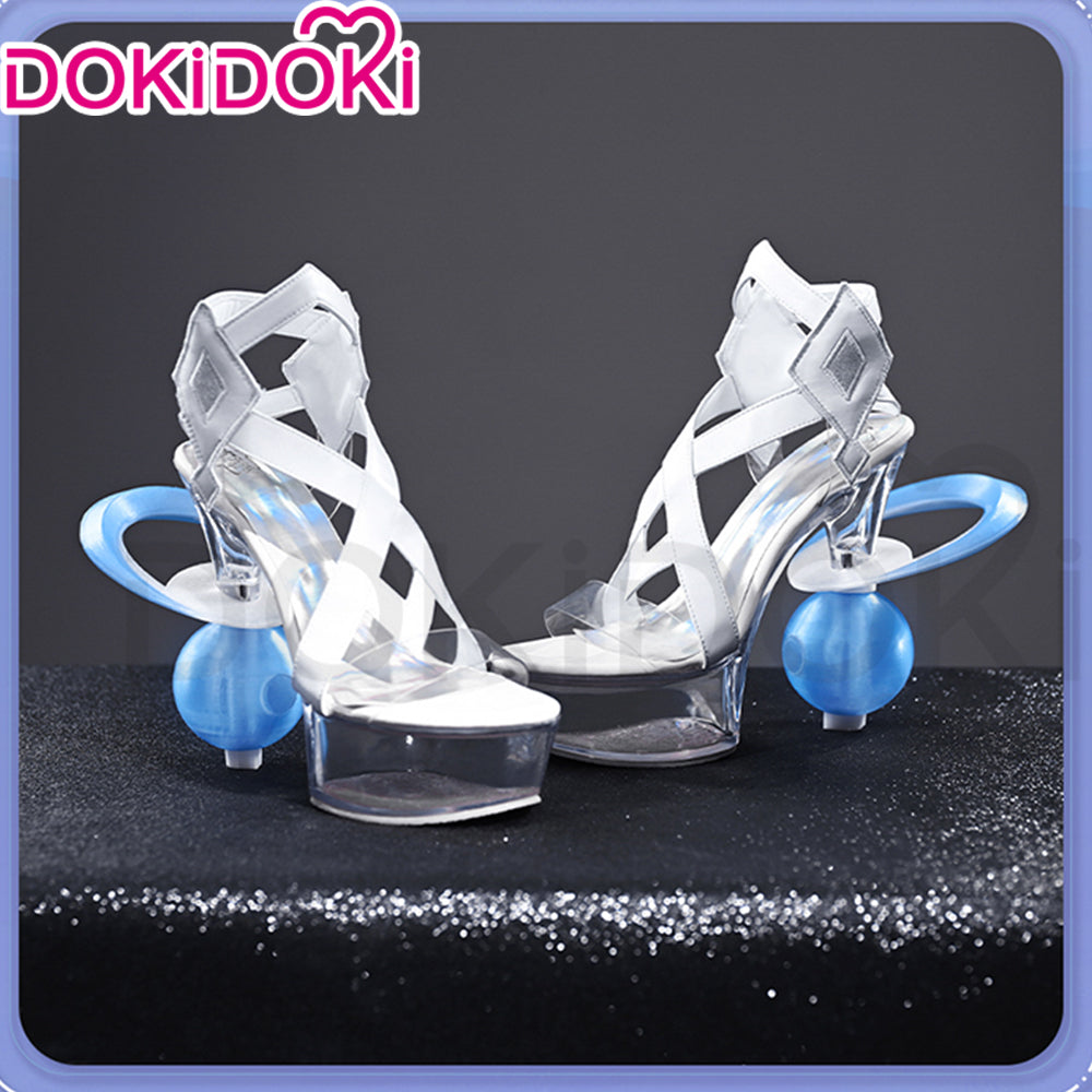 【Partially Ready For Ship】【Glowing】【Platform Sole】DokiDoki Game Genshin Impact Cosplay Columbina Shoes Moon Maiden Song of the Welkin Moon 11.5 CM