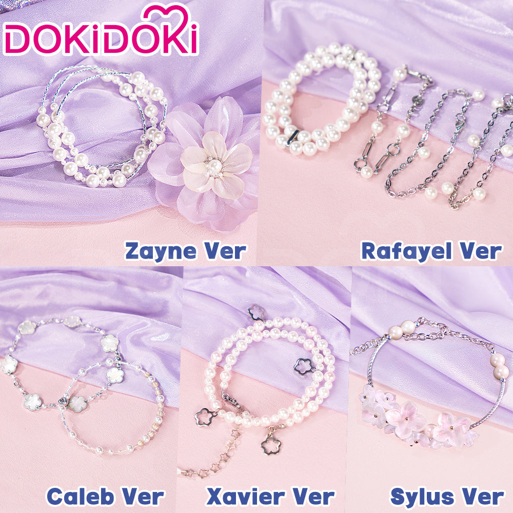 DokiDoki Game Love and Deepspace Cosplay Protagonist MC Prop Xavier / Rafayel / Zayne / Sylus / Caleb Spring Day Bracelet Flowers
