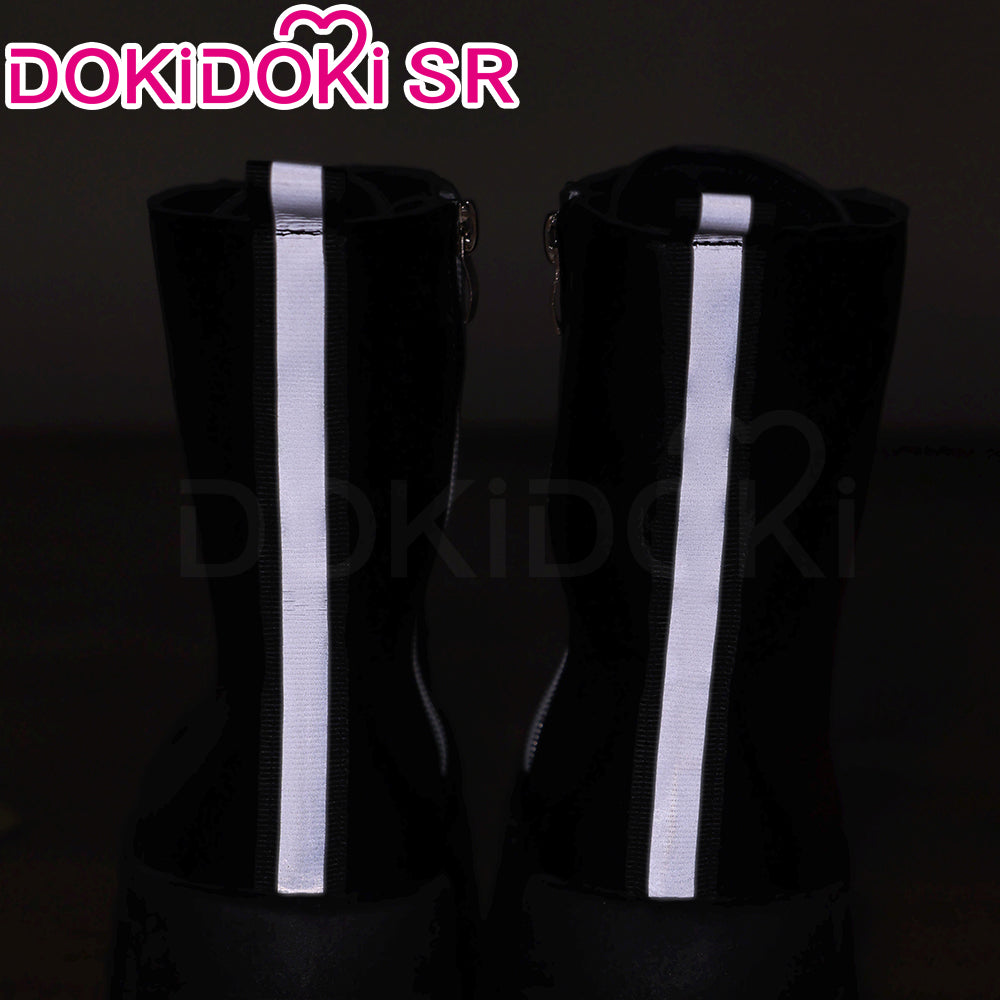 【8 CM】DokiDoki Height Increasing Shoes / Elevator Shoes Martin Boots Black Invisible Thick-Soled 8 CM Platform Shoes