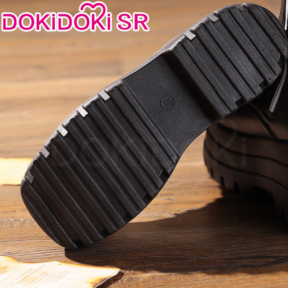 【8 CM】DokiDoki Height Increasing Shoes / Elevator Shoes Martin Boots Black Invisible Thick-Soled 8 CM Platform Shoes