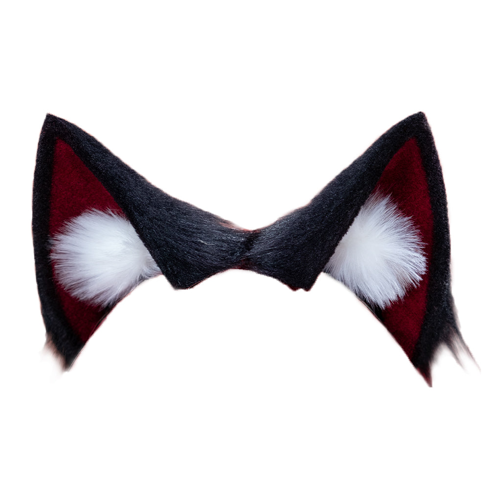 【Partial Ready For Ship】DokiDoki Game Zenless Zone Zero Cosplay Komano Manato Wig / Ears / Tail Short Curly Black Red Silver Hair ZZZ