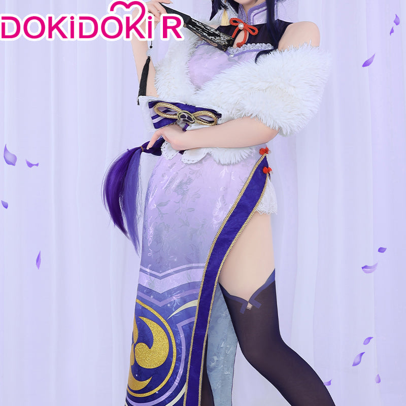 DokiDoki-R Game Genshin Impact Cosplay Raiden Shogun Baal / Keqing Cheongsam Costume  Ke Qing