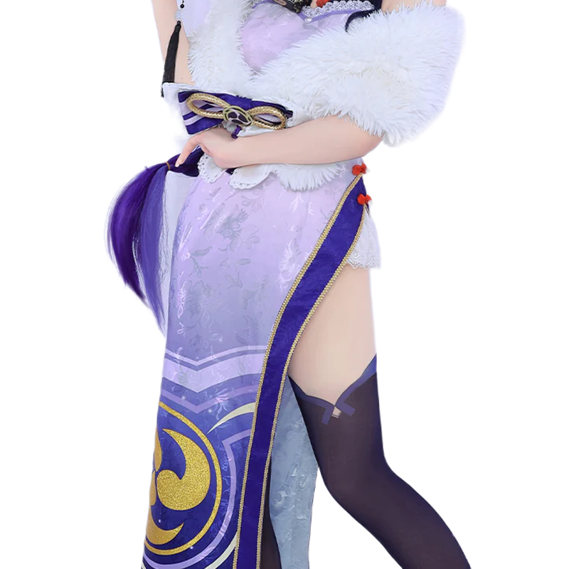 DokiDoki-R Game Genshin Impact Cosplay Raiden Shogun Baal / Keqing Cheongsam Costume  Ke Qing